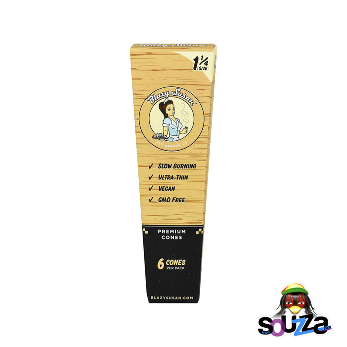 Blazy Susan Unbleached Pre-Rolled Cones - Multiple Sizes