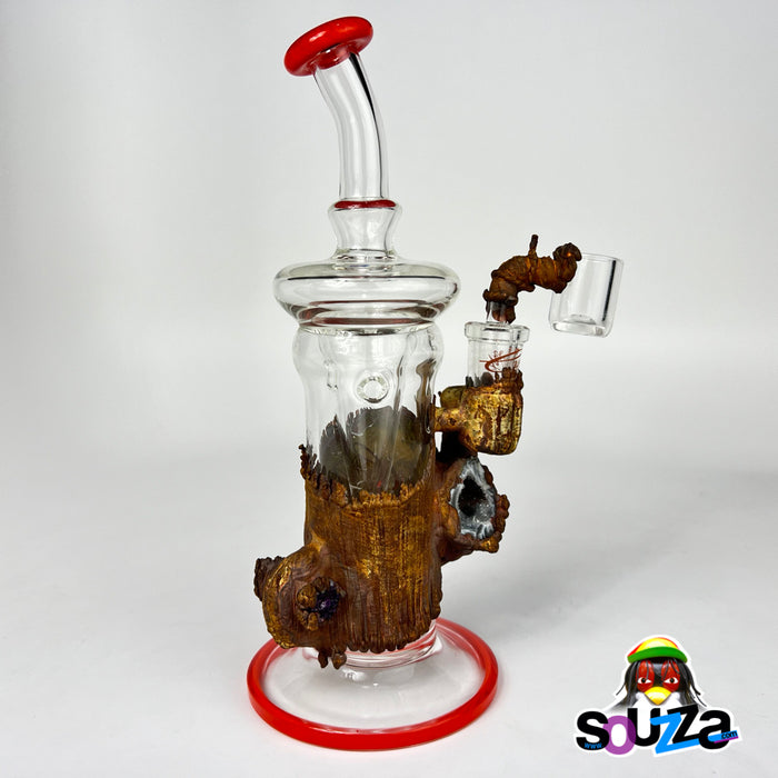Envy Geode Rock and Glass Recycler Water Pipe