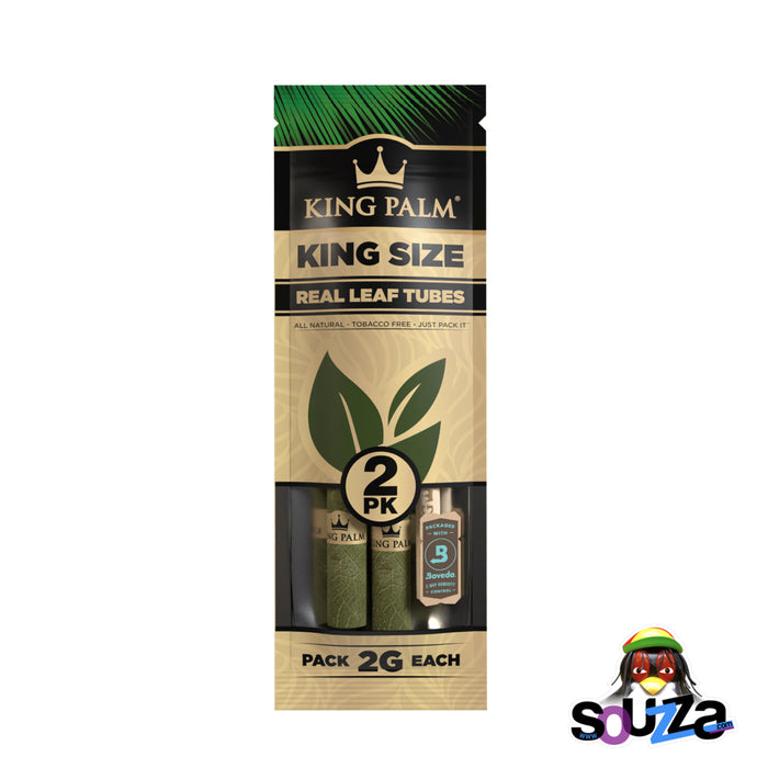 2 Pack, King Palm Pre-Roll Wraps/Cones - Multiple Sizes