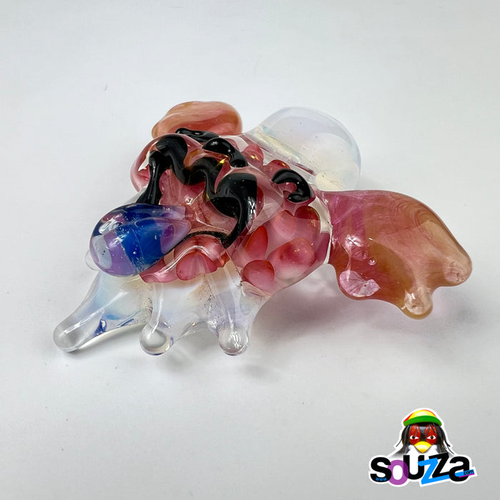 Rhythm Glass and Earth Touched Designs, Implosion Dancing Bear Pendant