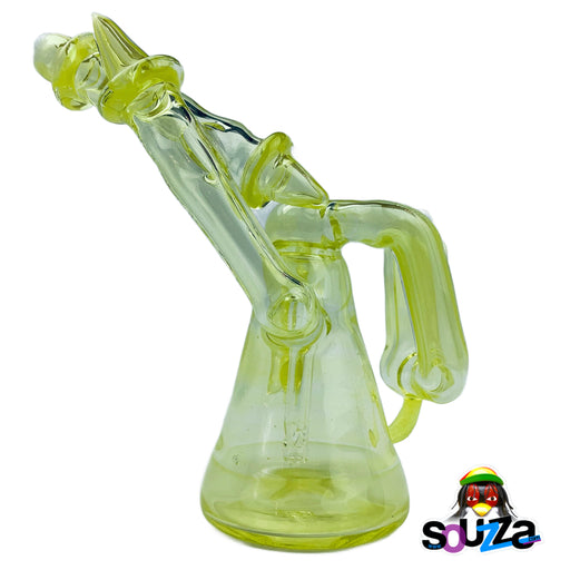 Tri Pawd Glassworks Multi-Colored Hand Blown Rig - Solar Flare & Roswell