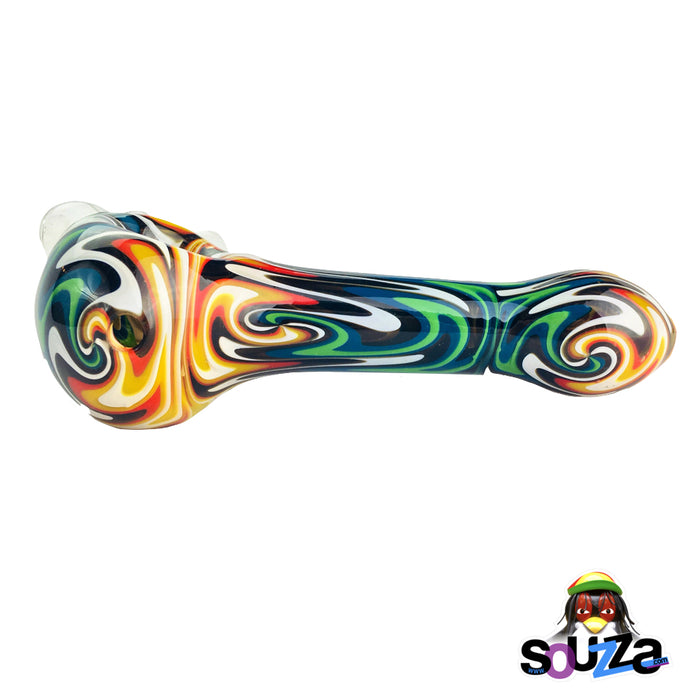 Pulsar colorful worked hand pipe left Side View