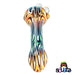 Pulsar colorful worked hand pipe mouthpiece view