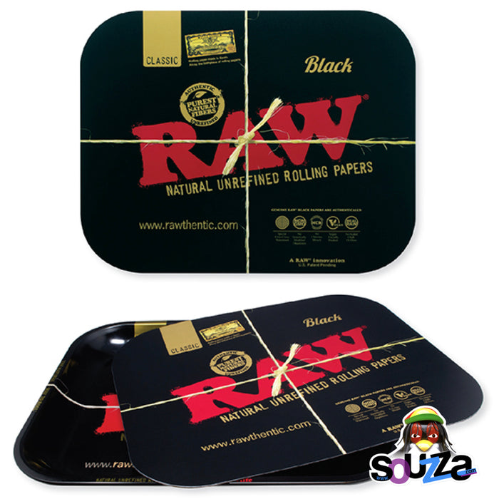 Raw Black Magnetic Rolling Tray Cover  - Multiple Sizes