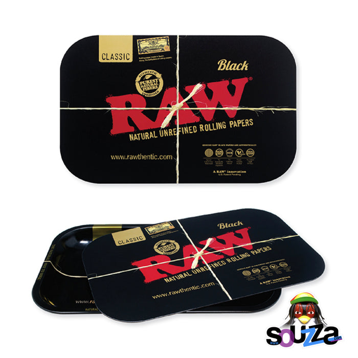Raw Black Magnetic Rolling Tray Cover  - Multiple Sizes