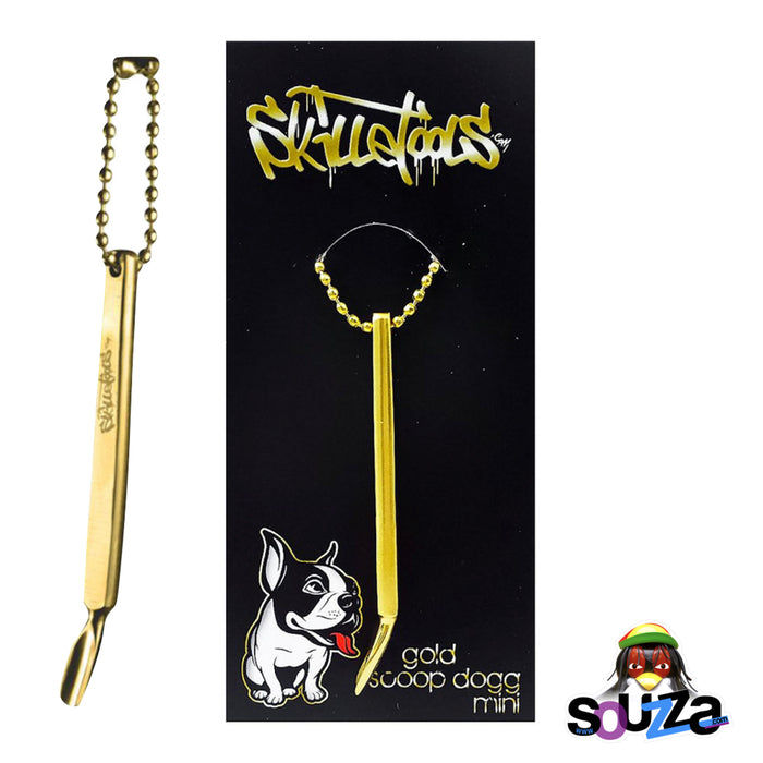 Skilletools Gold Series MINI Dab Tool - Scoop Dog Style with keychain