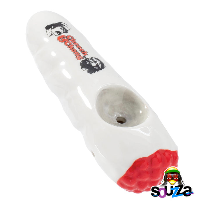 Cheech & Chong Wacky Bowlz Ceramic Joint Hand Pipe