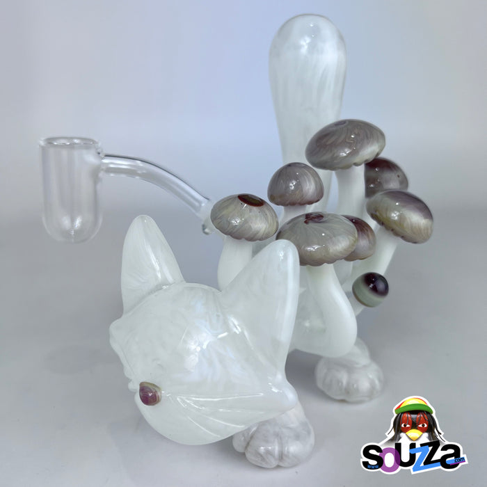 CiciKittyGlass Mushroom Kitty Rig Water Pipe