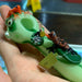 Empire Glassworks Ribbit Hand Pipe Close up top view