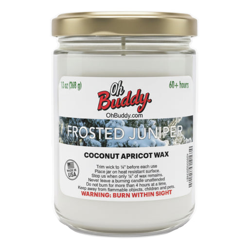 Frosted Juniper 13 oz. Candle by OhBuddy