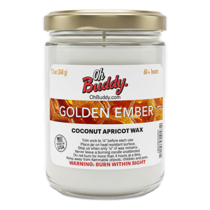 Golden Ember 13 oz. Candle by OhBuddy