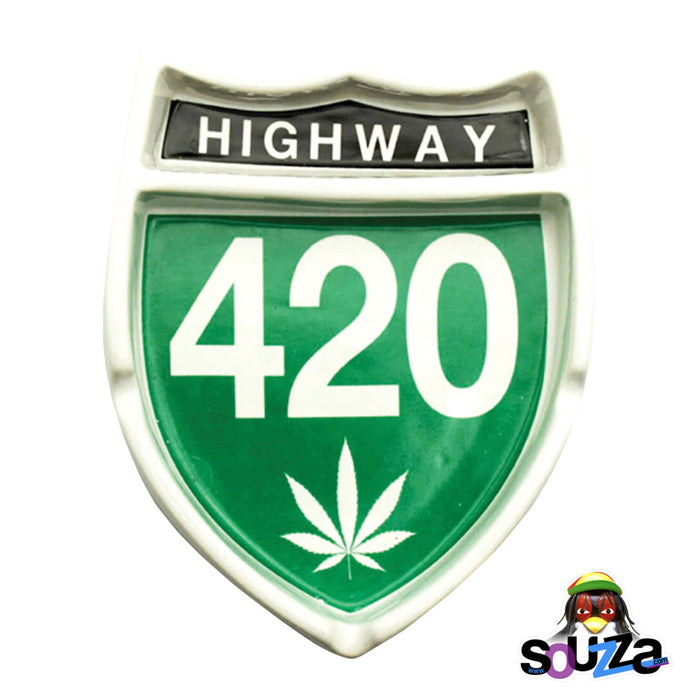Highway 420 Ceramic Ashtray