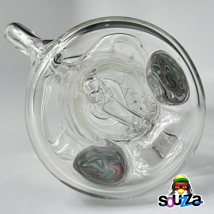 JTS Glass - Cleveland Local Glass Rainbow Recycler Water Pipe