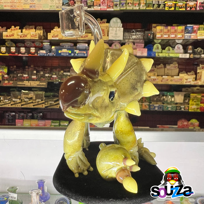 JTS Glass - Cleveland Local Glass Triceratops Water Pipe