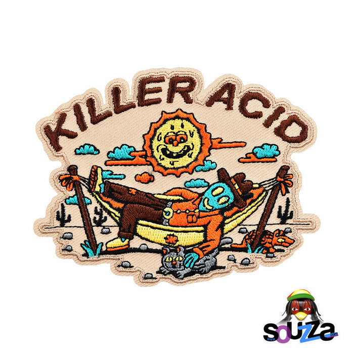 Alien Cowboy Embroidered Iron-On Patch by Killer Acid