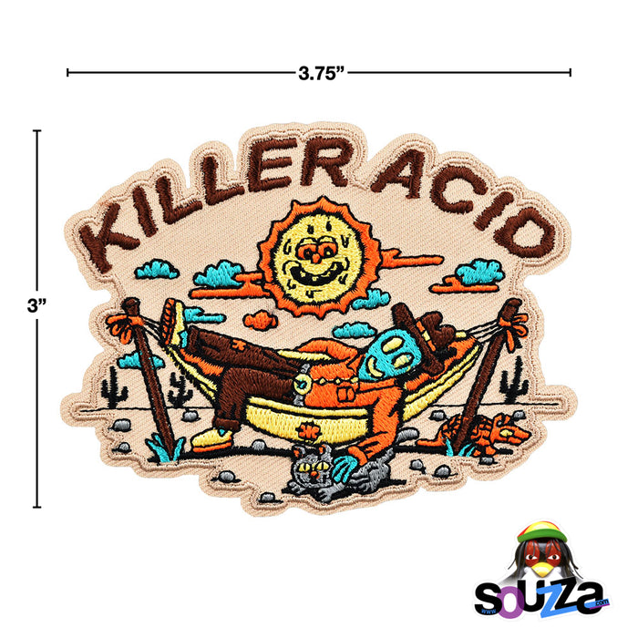 Alien Cowboy Embroidered Iron-On Patch by Killer Acid