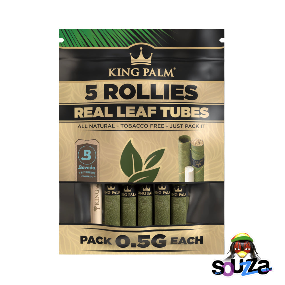 5 Pack, King Palm PreRoll Wraps/Cones Multiple Sizes — Souzza