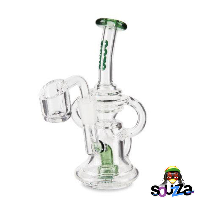 Slime Green Ooze Surge Mini Recycler Dab Rig