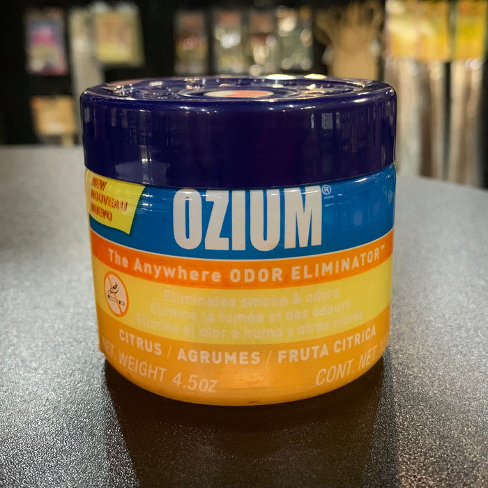 Ozium Odor Eliminator Gel Citrus Front View 4.5 oz