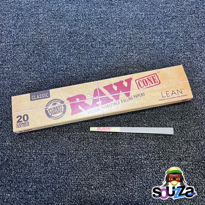 Raw Lean 20 Pack of Original Classic Cones.