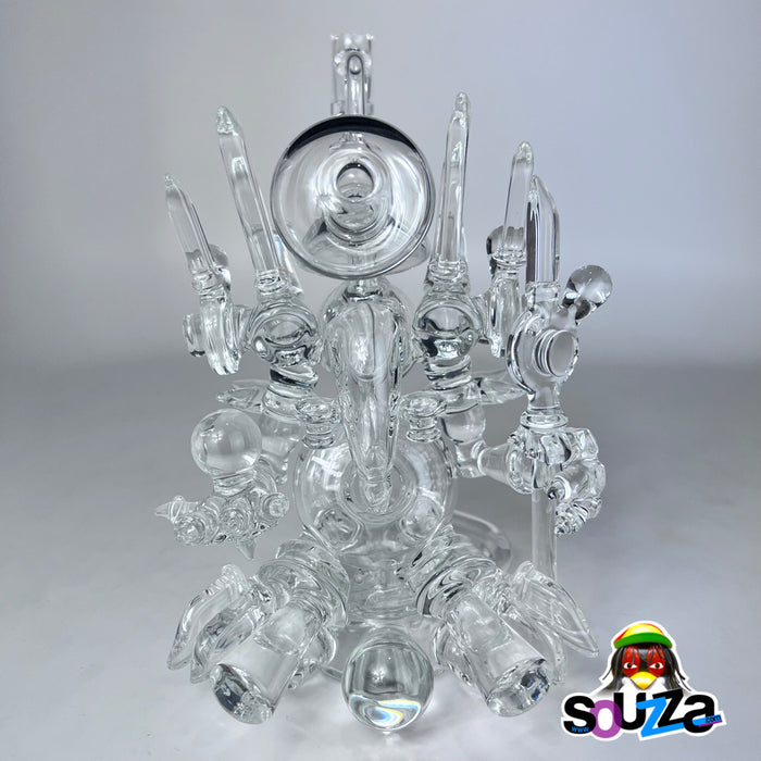 Rhythm Glass Clear Elder Rig with Bear Quartz Slurper