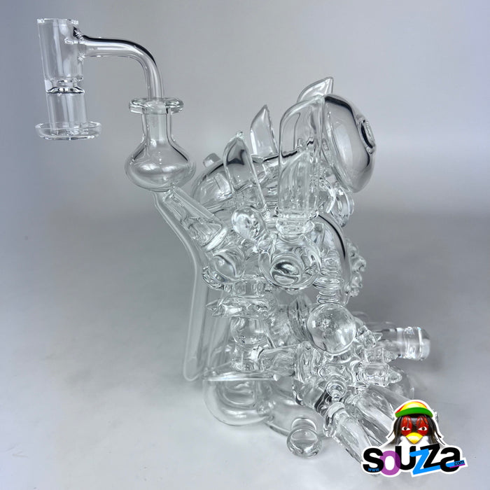 Rhythm Glass Clear Elder Rig with Bear Quartz Slurper