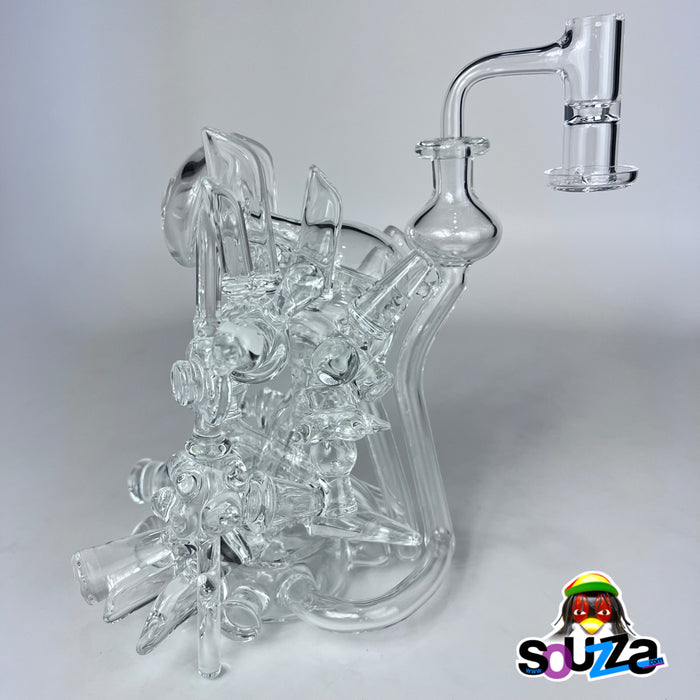 Rhythm Glass Clear Elder Rig with Bear Quartz Slurper