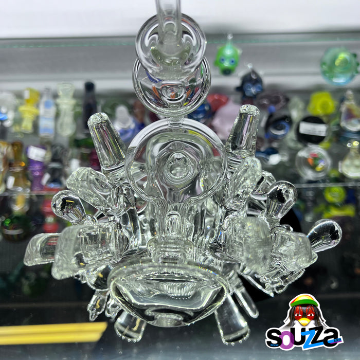 Rhythm Glass Clear Elder Rig with Bear Quartz Slurper