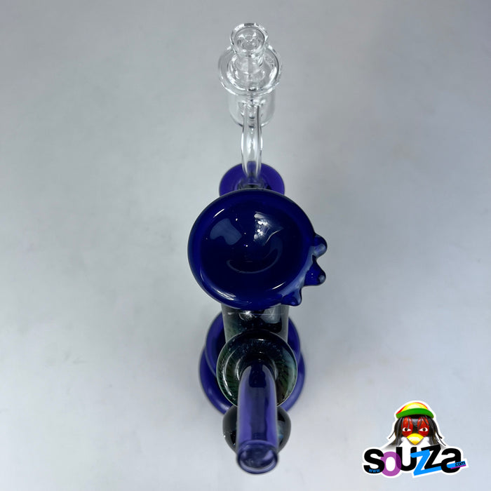 Rhythm Glass and Durin Glass Collaboration Stealie Recycler Rig with Pulsar Banger & Cap