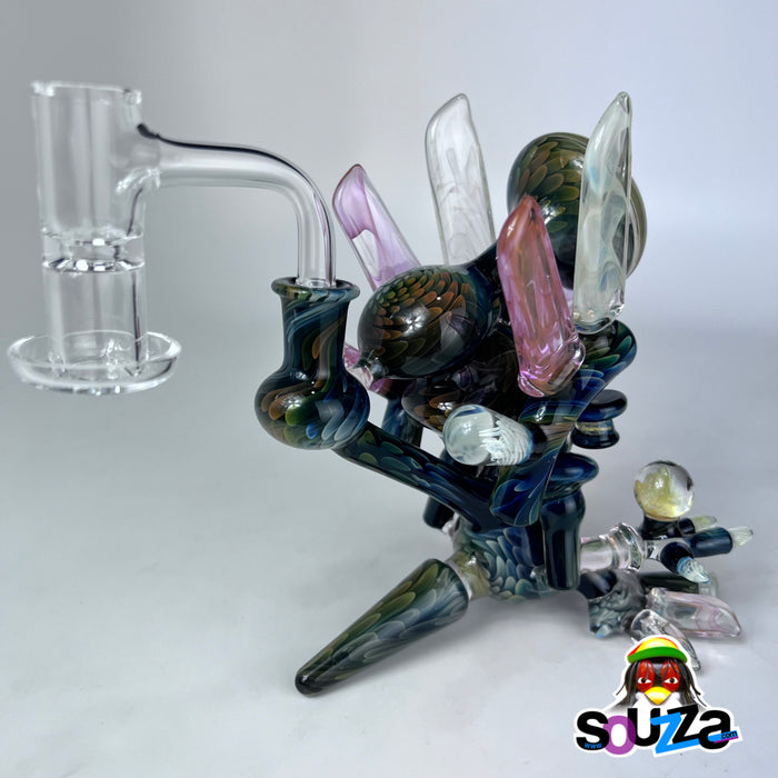 Rhythm Glass and Scoby Glass Collaboration Guardian Rig with Bear Quartz Slurper