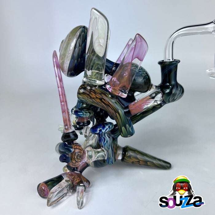 Rhythm Glass and Scoby Glass Collaboration Guardian Rig with Bear Quartz Slurper