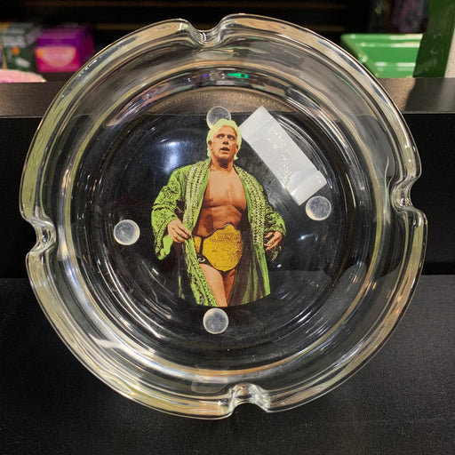 Ric Flair Champ Drip Glass Ashtray Green Top View 