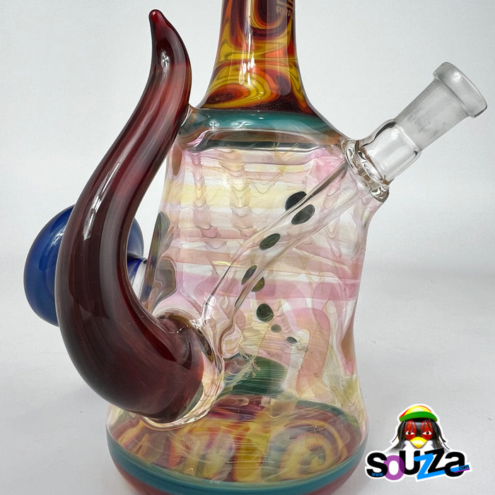 Rival Glass Local Worked Heady Glass Water Pipe