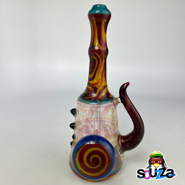Rival Glass Local Worked Heady Glass Water Pipe