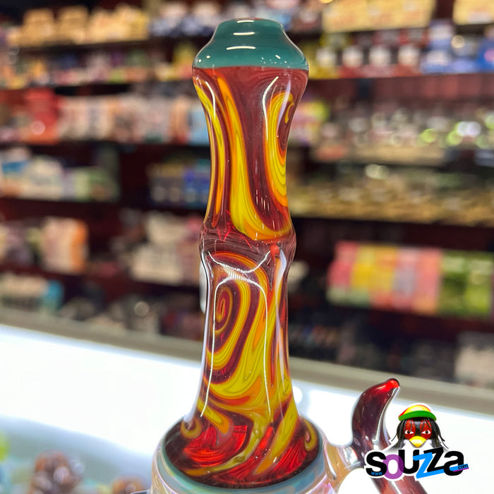 Rival Glass Local Worked Heady Glass Water Pipe