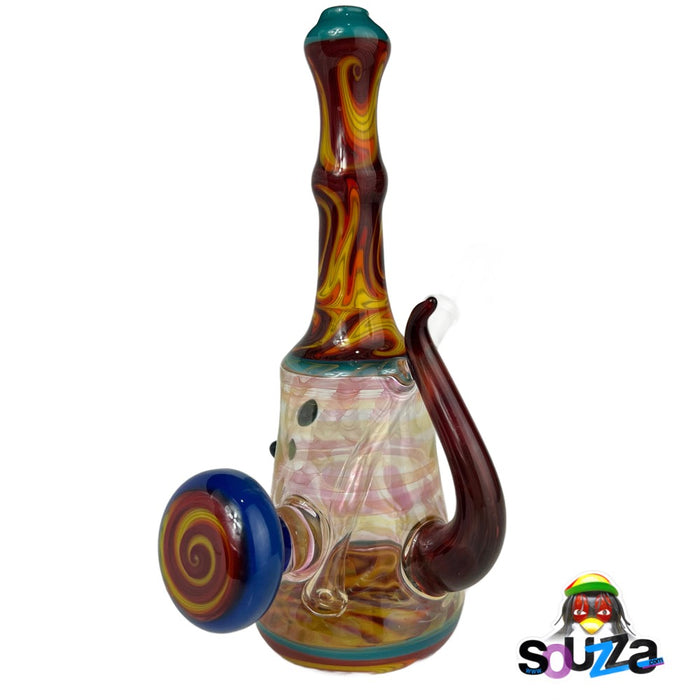 Rival Glass Local Worked Heady Glass Water Pipe