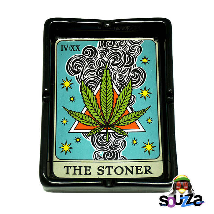 The Stoner Tarot Card Ceramic Ashtray