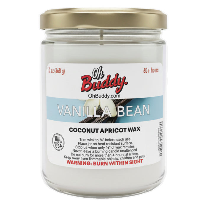 Vanilla Bean 13 oz. Candle by OhBuddy