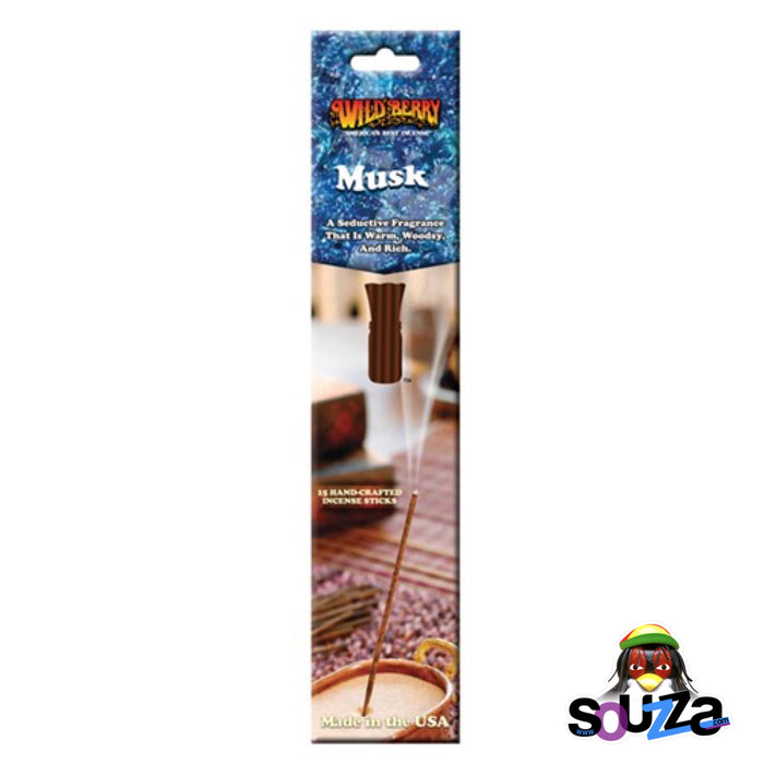 Wild Berry® Musk Incense - Pack of 15 Sticks