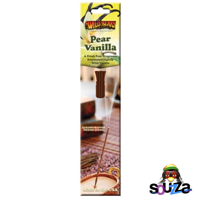 Wild Berry® Pear Vanilla Incense - Pack of 15 Sticks