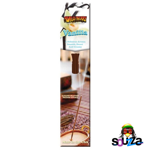 Wild Berry® Vanilla Incense - Pack of 15 Sticks