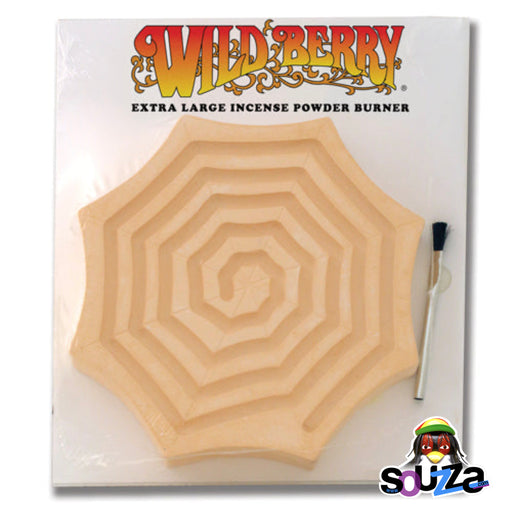 Extra large incense powder burner with spiral design on a white background, featuring the Wild Berry brand.