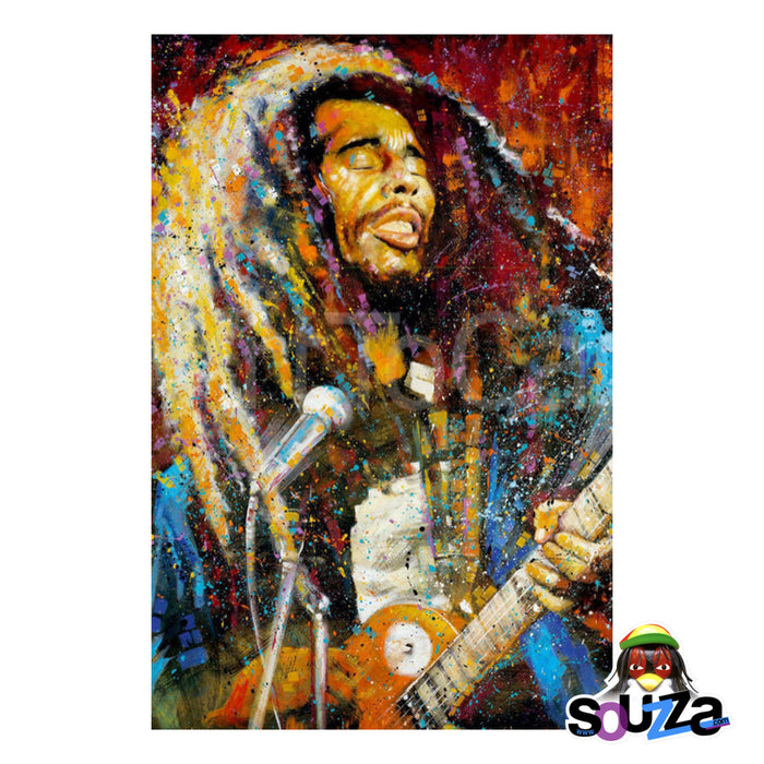 Bob Marley Mic Poster