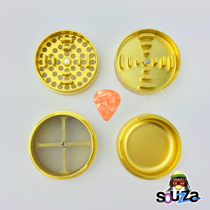 Cali Crusher 2.0 Standard 4-Piece Grinder 2.35" - Multiple Colors Disassembled View