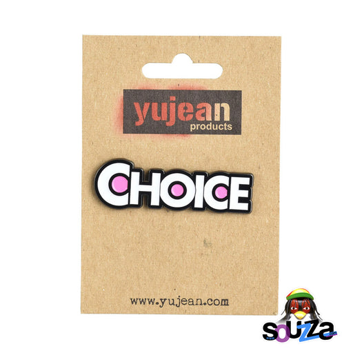 "Choice" Steel and Enamel Pin