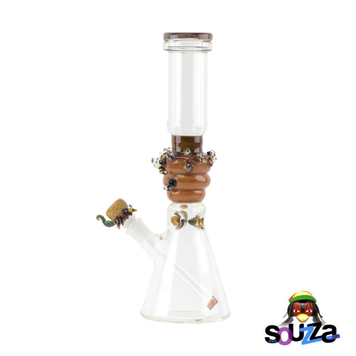 Empire Glassworks Save the Bees Beaker Water Pipe