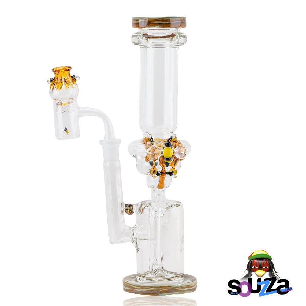 Empire Glassworks Save the Bees Recycler Water Pipe — Souzza