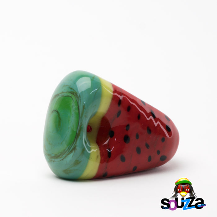 Empire Glassworks Watermelon Hand Pipe Side Top View 2