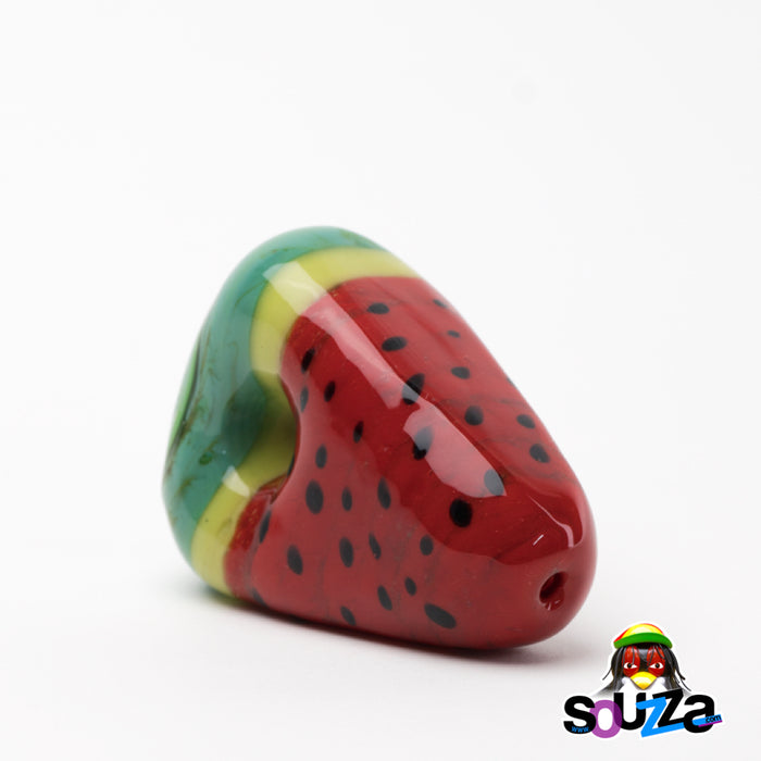 Empire Glassworks Watermelon Hand Pipe Slanted View