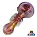 Gold Fumed Jetson Glass Spoon Pipe - 4.75" | Colors Vary mouthpiece view